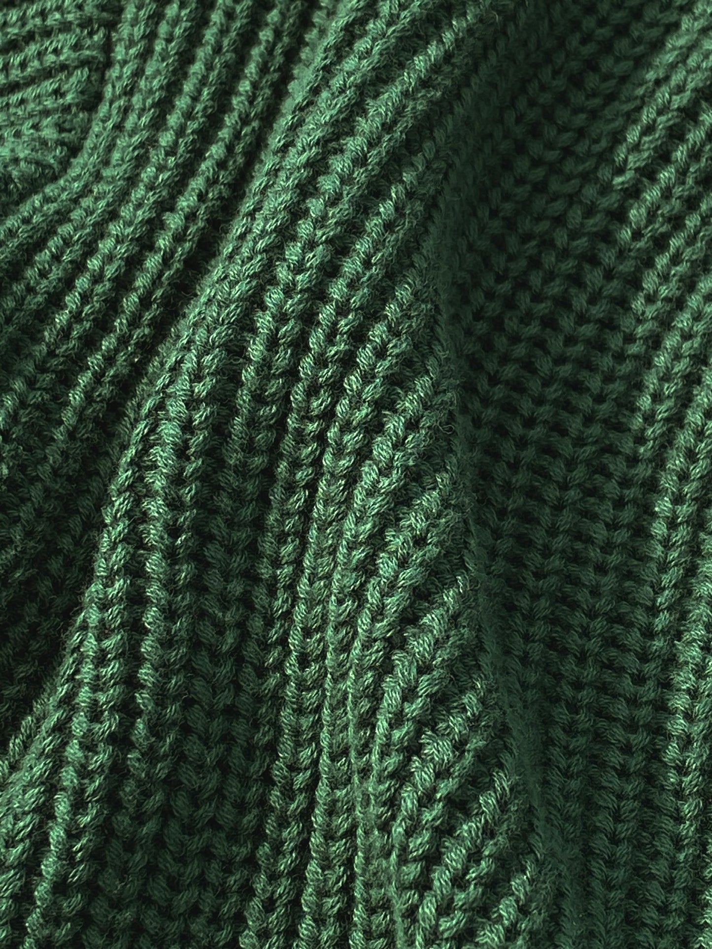 Green Knit Full Zip Frog Hoodie