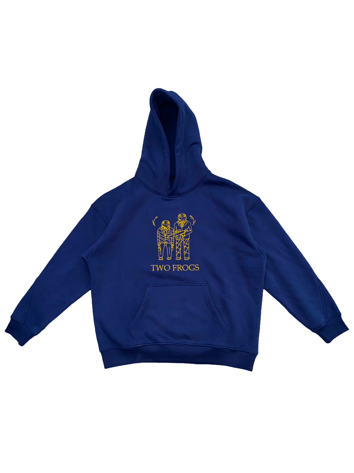 Navy Heavyweight Frog Hoodie