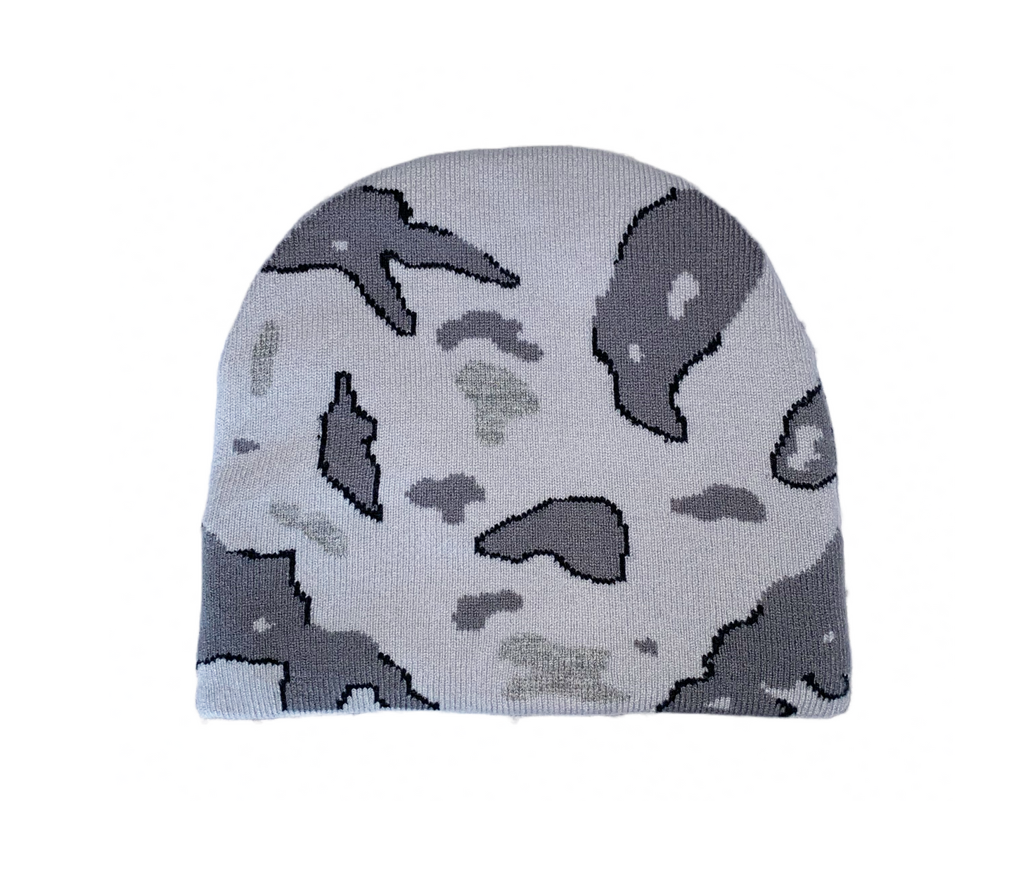 Knit Frog Beanie - Gray treefrog