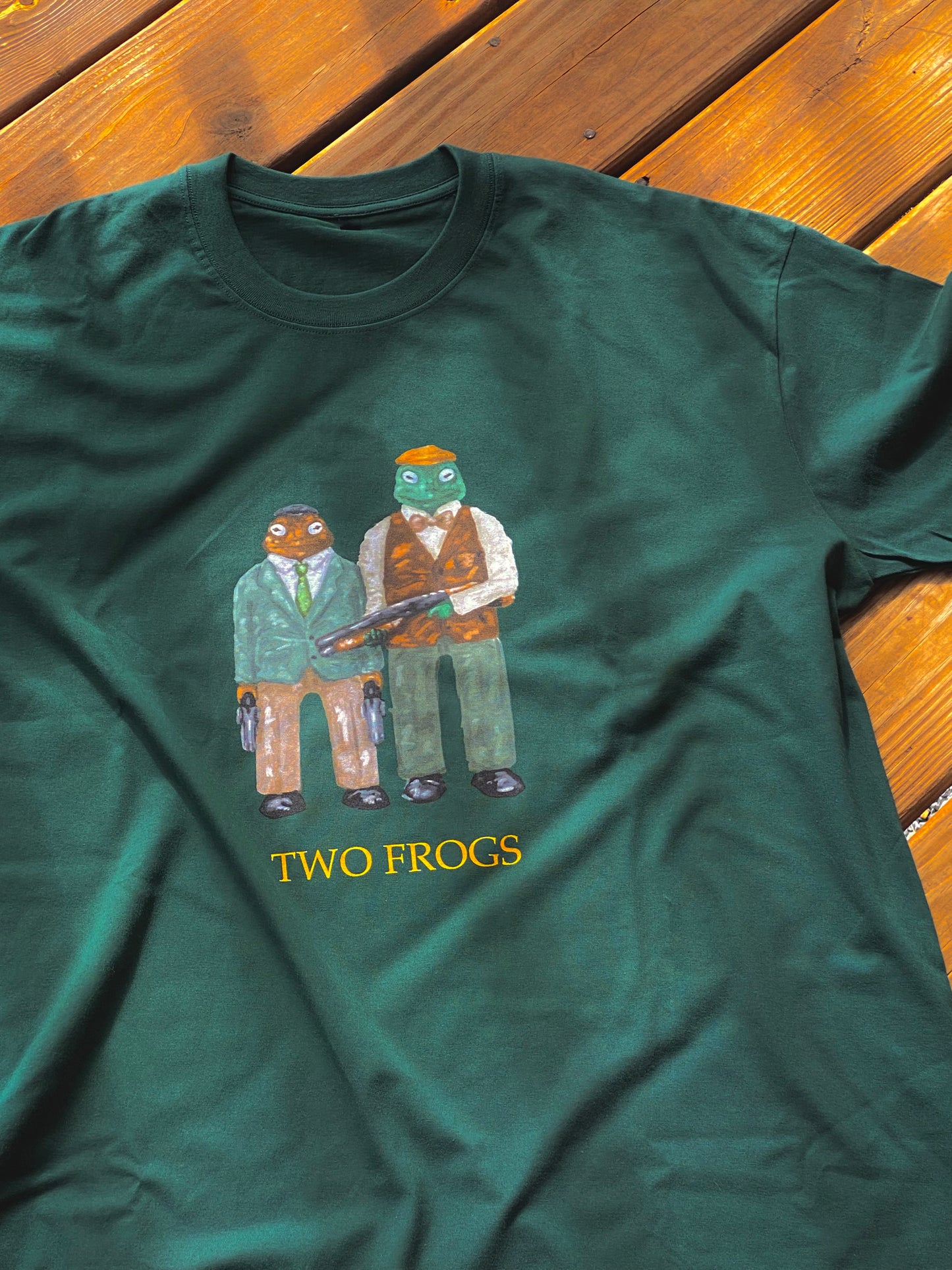 Green Printed Frog Tee