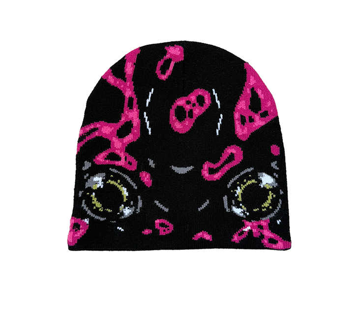 Knit Frog Beanie - Harlequin Toad