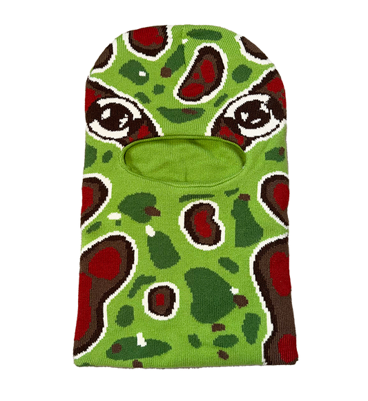 Knit Frog Balaclava - Horned Frog
